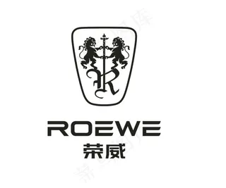 荣威 车标 矢量 单黑图片