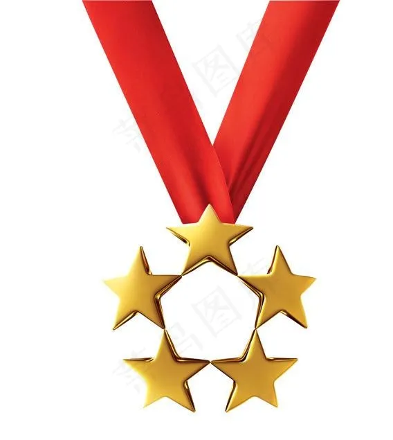 五星 奖牌图片psd模版下载