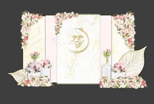 粉色婚礼图片