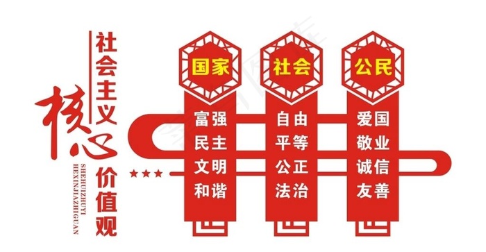 *核心价值观图片cdr矢量模版下载