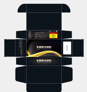黑色测距仪器彩盒包装仪器飞机盒图片