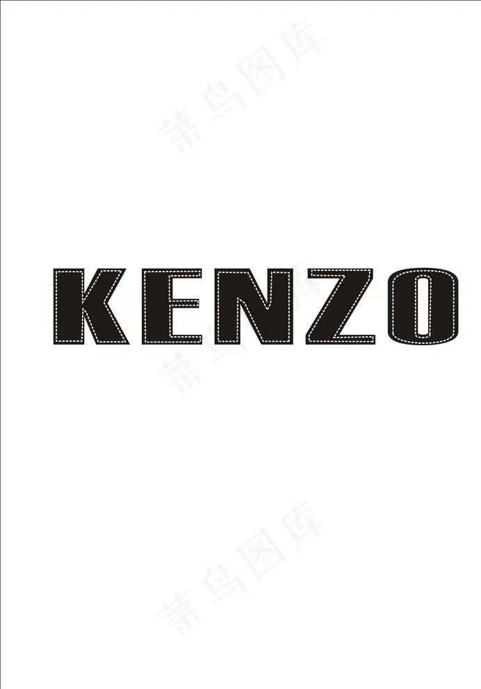 kenzo 贴皮绣花图片cdr矢量模版下载