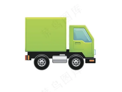 卡通物流车快递车图片