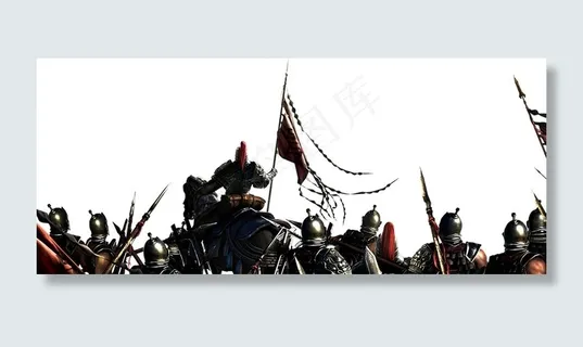 将军骑马古代军队战争沙场素材图片