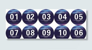 号码牌图片
