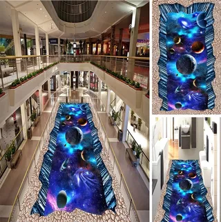 宇宙星空3D立体画地画图片