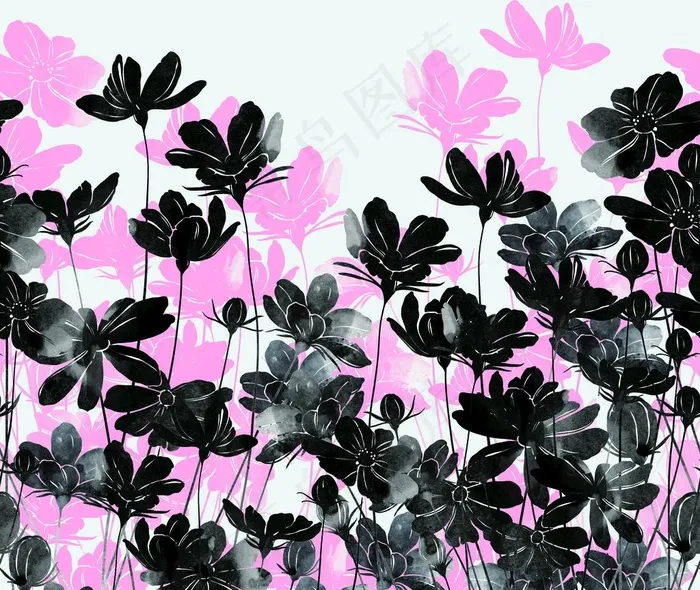 手绘花图片
