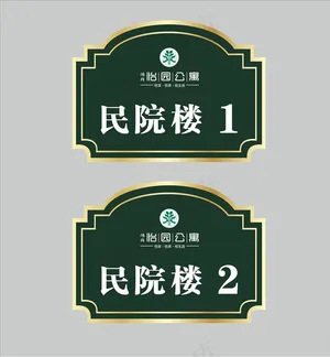 楼栋牌图片