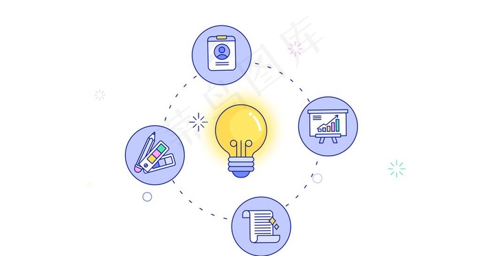 人物生活扁平化图案图片