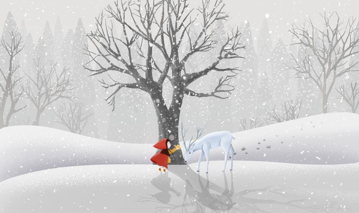 水墨山水抽象树电视背景墙图片