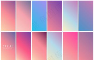 渐变色卡图片
