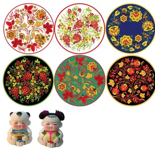 圆形花纹素材图片