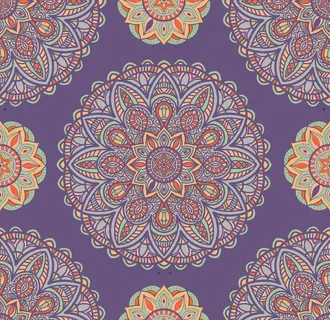 曼陀罗花纹图片