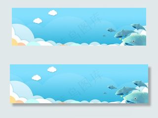 卡通蓝色背景图片