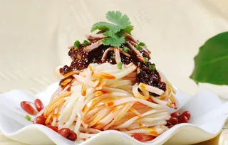 鸭丝米凉粉图片