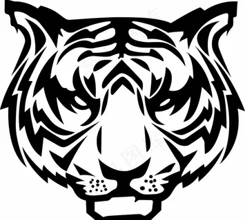 虎头矢量图图片