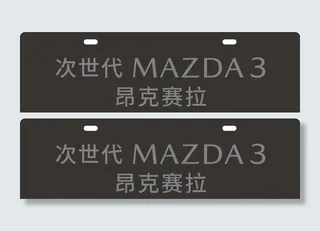 次世代车铭牌图片