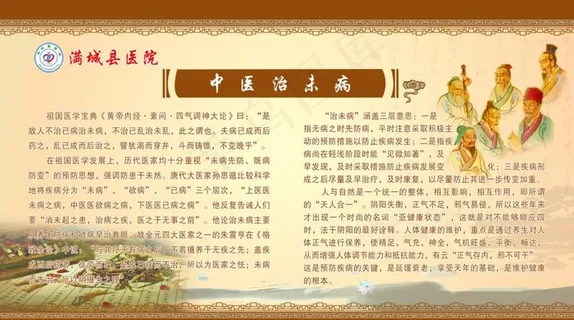 医院中医治未病展牌图片