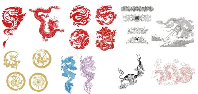 中国传统龙纹图片