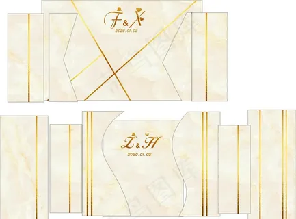 婚礼婚庆金边大理石背景图片