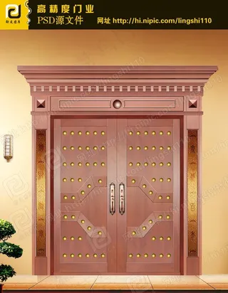 铜门（门为合层图）图片