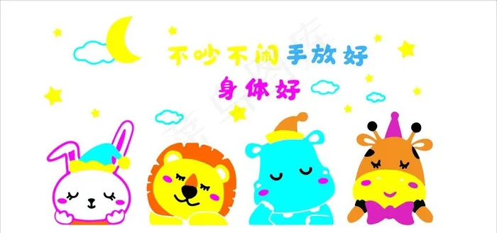卡通动物图片cdr矢量模版下载