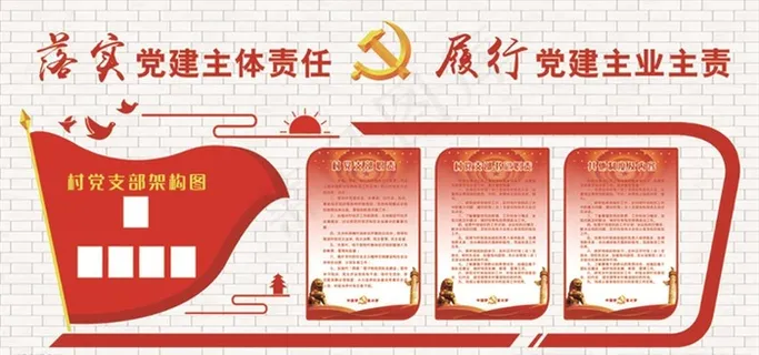 党建文化墙图片