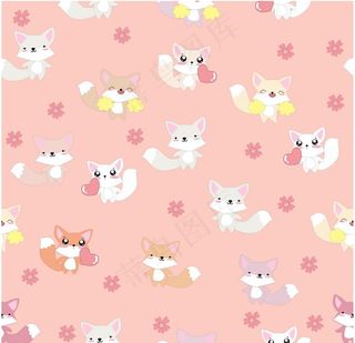 卡通无缝印花图案图片