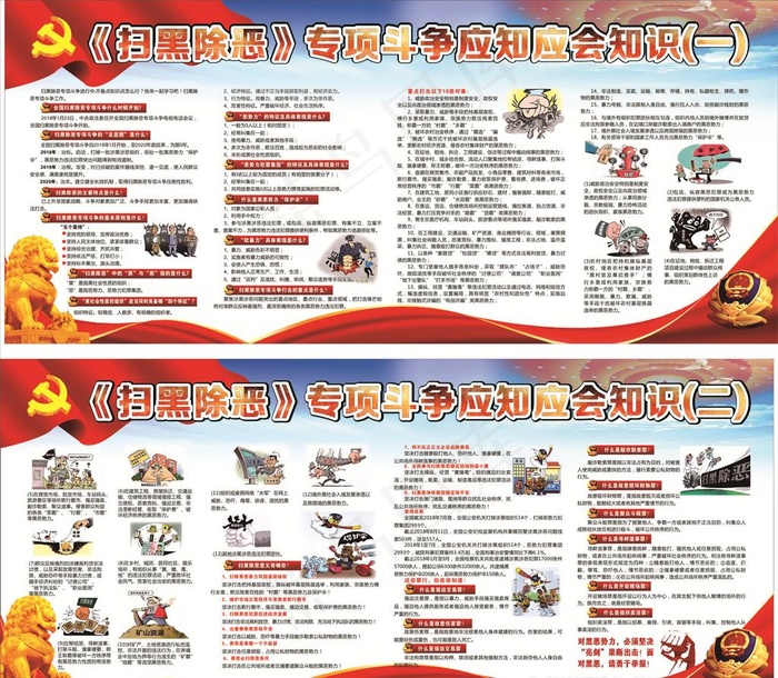 “扫黑除恶”专项斗争应知应会知图片