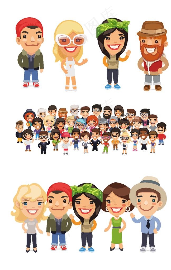 职业卡通人物图片