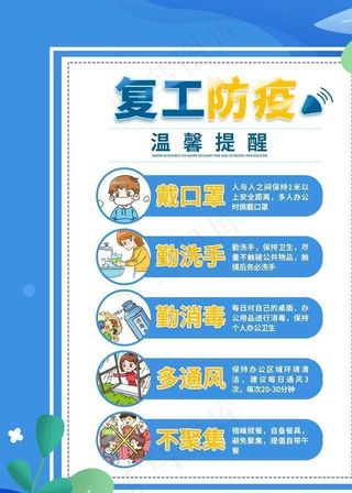 复工防疫图片