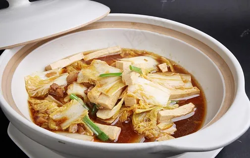 砂锅白菜炖豆腐图片 砂锅白菜炖豆腐图片