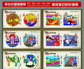 图说我们的价值观图片
