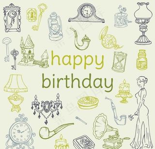 素描古代生活用品图片