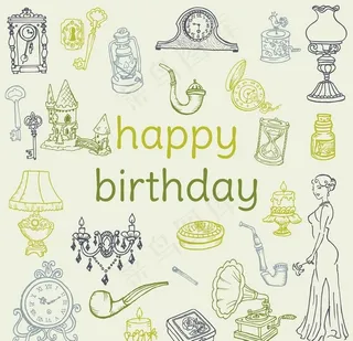 素描古代生活用品图片