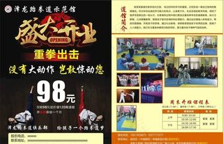 跆拳道单页图片