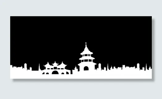 扬州文昌阁剪影图片 扬州文昌阁剪影图片