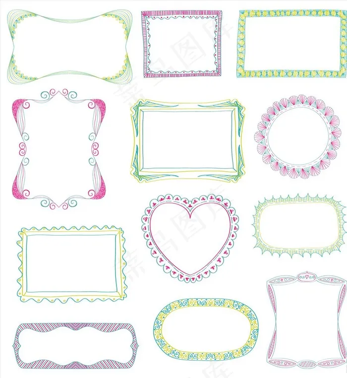 花纹图片ai矢量模版下载