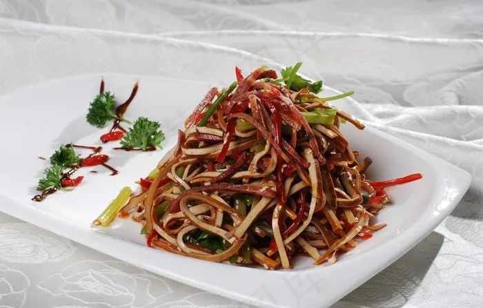 牛肉豆干丝图片