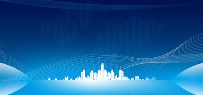 科技背景 科技展板 蓝色背景图图片(7087X3543(DPI:150))psd模版下载
