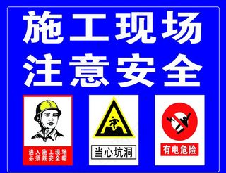 施工现场注意安全图片