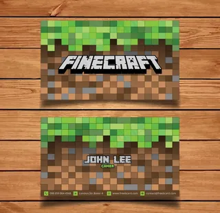 我的世界名片设计图片
