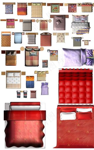 室内彩平图块综合图片