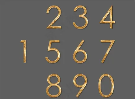 金属 阿拉伯数字 镀铬图片