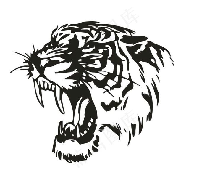 虎头 矢量图片