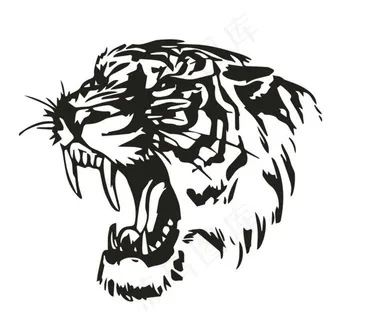 虎头 矢量图片