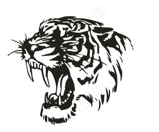 虎头 矢量图片