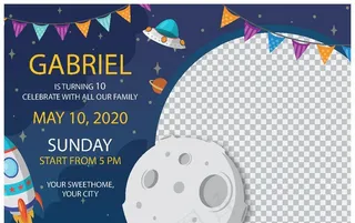 卡通邀请函图片