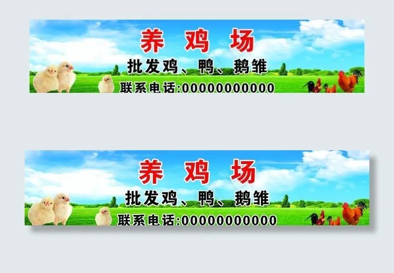 养鸡场图片(6803X1701(DPI:72))psd模版下载