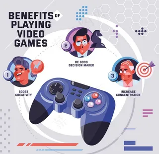 玩游戏的人物图片